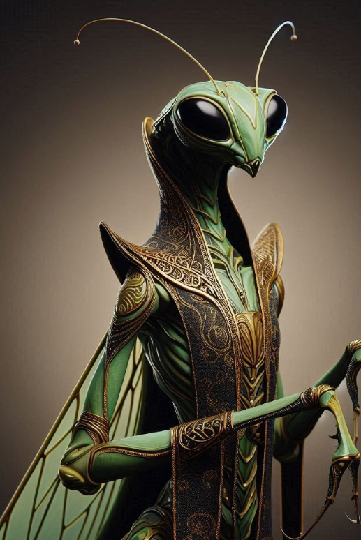 OOG IN OOG MET DE MANTIS